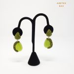 Aretes Forma de Gota con Cristales