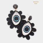 Aretes Ojo Protector Negro