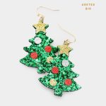 Aretes Arbol Arbolito de Navidad Navideños