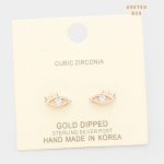 Aretes Topo Topito Rosa Ojito Zircon