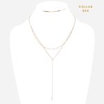 Collar de 3 Vueltas con Dije de Cruz Largo