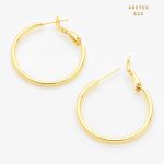 Aretes Argollas Hoops Dorado
