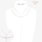 Collar Chain Doble Color Dorado y Blanco