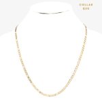 Figaro Chain Bañado en Oro 4mm 24inch