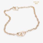 Collar Chain Dorado con Esposas
