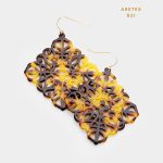 Aretes Carei Acrílico Chocolate