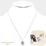 Collar Corto y Dije con Mensaje