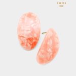 Aretes Topo Rosa en Acrílico