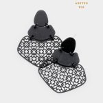 Aretes Negros Forma Geométrica