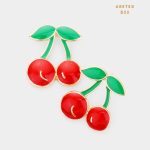 Aretes Cereza Cherry Gloss