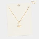 Collar Cadenita Dorada Bañada en Oro con Dije de Bailarina