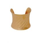 Brazalete Cuff Dorado con Textura