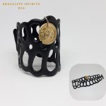 Brazalete Polímero Negro Infinito