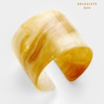 Brazalete Cuff Acrílico Dorado