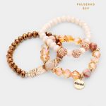 Pulseras Juego de Beads Gama Chocolate